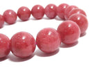 [Video][One of a kind] Imperial Rhodonite AAA- Round 13mm Bracelet NO.2