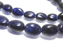 [Video][One of a kind] High Quality Blue Sapphire AAA- Nugget Size Gradation 1strand beads (approx. 16 inches/40 cm) No. 7