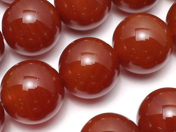 Carnelian AAA Round 20mm 1/4 or 1strand beads (aprx.15inch/37cm)