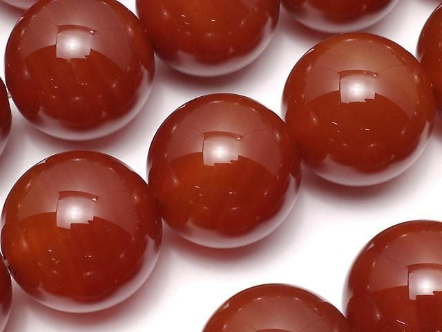 Carnelian AAA Round 20mm 1/4 or 1strand beads (aprx.15inch/37cm)