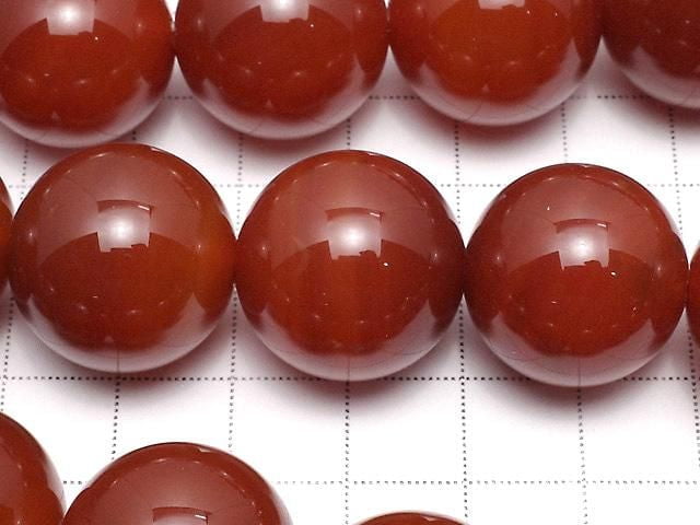 Carnelian AAA Round 20mm 1/4 or 1strand beads (aprx.15inch/37cm)