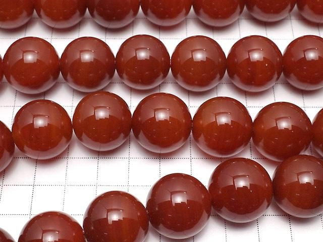 Carnelian AAA Round 20mm 1/4 or 1strand beads (aprx.15inch/37cm)