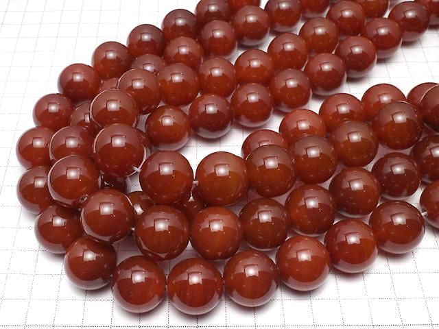 Carnelian AAA Round 20mm 1/4 or 1strand beads (aprx.15inch/37cm)