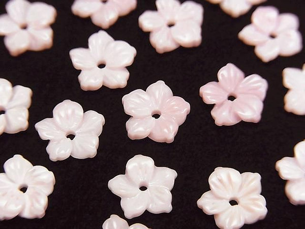 [Video] Queen Conch Shell AAA- Flower 8mm Center Hole 2pcs