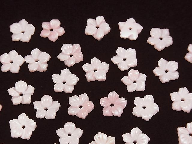 [Video] Queen Conch Shell AAA- Flower 8mm Center Hole 2pcs