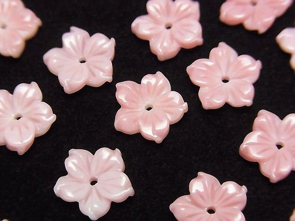 [Video] Queen Conch Shell AAA Flower 10mm Center Hole 2pcs