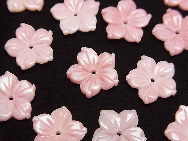 [Video] Queen Conch Shell AAA Flower 12mm Center Hole 2pcs