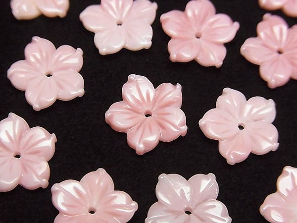 [Video] Queen Conch Shell AAA Flower 12mm Center Hole 2pcs