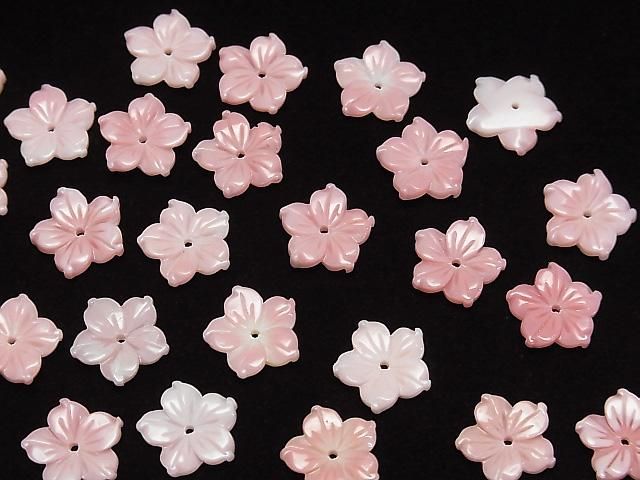 [Video] Queen Conch Shell AAA Flower 12mm Center Hole 2pcs