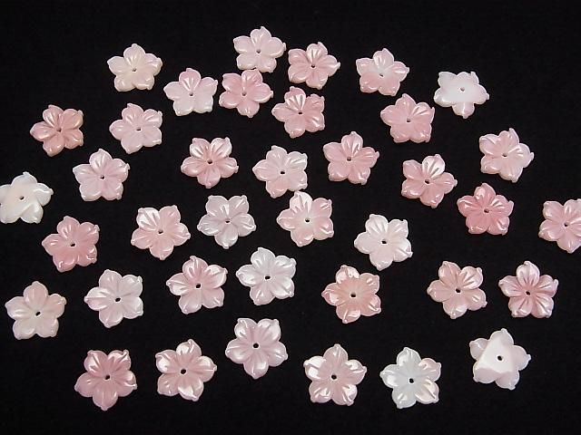 [Video] Queen Conch Shell AAA Flower 12mm Center Hole 2pcs