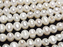 [Video] Fresh Water Pearl AA Wrinkle Potato 5mm White 1strand beads (approx. 13 inches/32 cm)