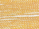 [Video] Fresh Water Pearl AA+ Baroque-Rice 4x3x3mm Yellow Gold 1strand beads (approx. 13 inches/33 cm)