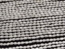 [Video] Fresh Water Pearl Keshi Pearl AA Rice-Baroque 4x2.5x2.5mm White 1strand beads (approx. 14 inches/35 cm)