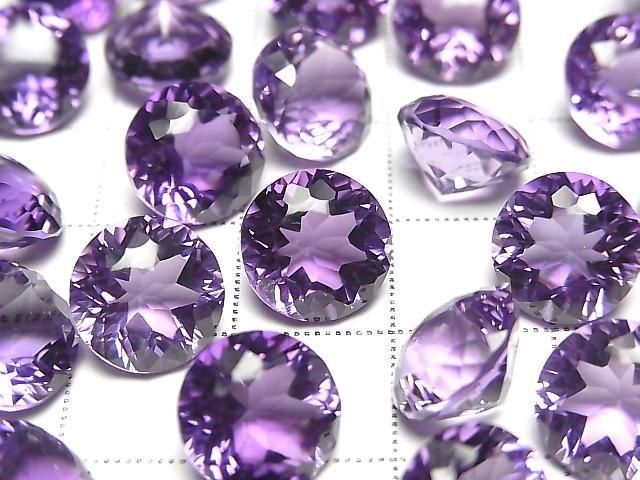 [Video] High Quality Amethyst AAA Loose Stone Round Buff Top Cut 10x10mm 1pc