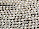[Video] Fresh Water Pearl AA Wrinkle Rice 7x5x5mm White 1strand beads (approx. 13 inches/33 cm)