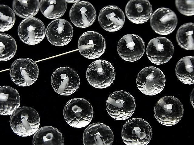 [Video] High Quality Crystal AAA Half Drilled Hole Faceted Round 8mm 2pcs