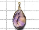 [Video][One of a kind] High Quality Ametrine AAA- Faceted Pendant 18KGP NO.25