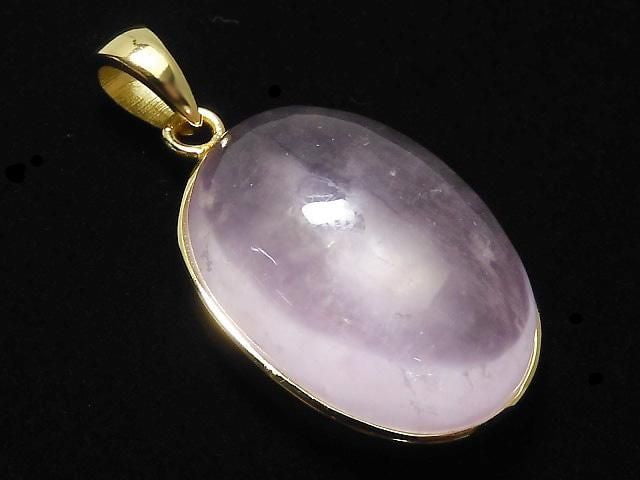 [Video][One of a kind] Morganite AAA Pendant 18KGP NO.166