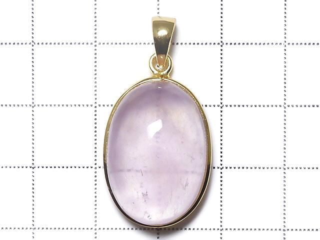 [Video][One of a kind] Morganite AAA Pendant 18KGP NO.166