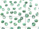 [Video] Zambia High Quality Emerald AAA Loose Stone Round Faceted 2.5x2.5mm 5pcs