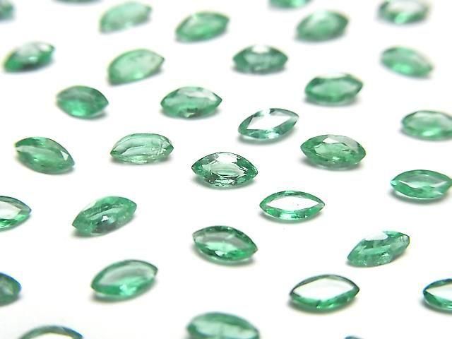 [Video] Zambia High Quality Emerald AAA Loose Stone Marquise Faceted 4x2mm 3pcs