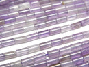[Video] Mixed Amethyst Tube 4x2x2mm 1strand beads (approx. 15 inches/36 cm)