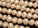 [Video] Fresh Water Pearl AA Classic Orange Potato 5-7mm Pearl Coated 1strand beads (approx. 15 inches/38 cm)