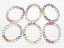 [Video] Multicolor Fluorite AAA- Round 9mm Color Gradation Bracelet