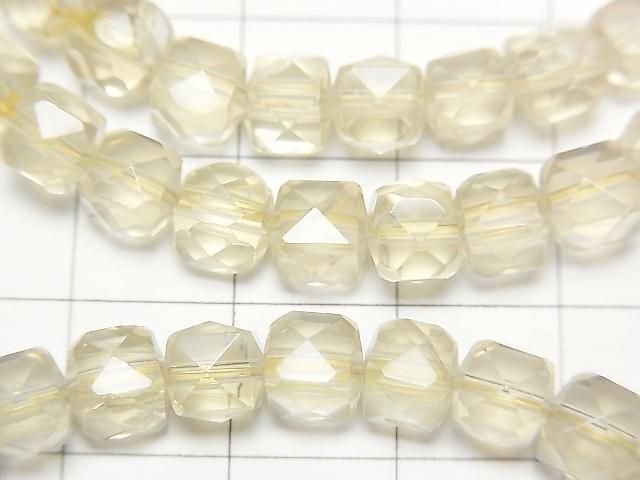 [Video] Golden Labradorite AAA- Cube Shape 6x6x6mm Bracelet