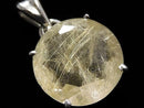 [Video][One of a kind] High Quality Rutilated Quartz AAA- Pendant Silver925 NO.16