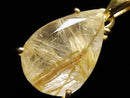 [Video][One of a kind] High Quality Rutilated Quartz AAA- Pendant 18KGP NO.30