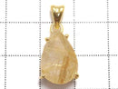 [Video][One of a kind] High Quality Rutilated Quartz AAA- Pendant 18KGP NO.30