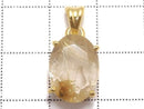 [Video][One of a kind] High Quality Rutilated Quartz AAA- Pendant 18KGP NO.31
