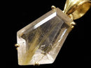 [Video][One of a kind] High Quality Rutilated Quartz AAA- Pendant 18KGP NO.39