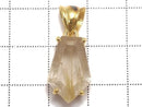 [Video][One of a kind] High Quality Rutilated Quartz AAA- Pendant 18KGP NO.39