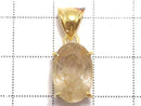 [Video][One of a kind] High Quality Rutilated Quartz AAA- Pendant 18KGP NO.40