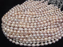 [Video] Fresh Water Pearl AA Wrinkle Rice 10x8x8mm Classic Pink 1strand beads (approx. 13 inches/33 cm)