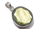 [Video][One of a kind] Rainbow Labradorite AAA- Faceted Pendant Silver925 NO.24