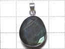 [Video][One of a kind] Rainbow Labradorite AAA- Faceted Pendant Silver925 NO.25