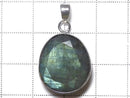 [Video][One of a kind] Rainbow Labradorite AAA- Faceted Pendant Silver925 NO.27