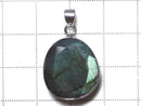 [Video][One of a kind] Rainbow Labradorite AAA- Faceted Pendant Silver925 NO.30