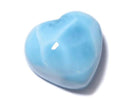 [Video][One of a kind] High Quality Larimar Pectolite AAA Heart [Half Drilled Hole] 1pc NO.66