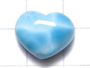 [Video][One of a kind] High Quality Larimar Pectolite AAA Heart [Half Drilled Hole] 1pc NO.67