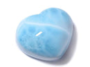 [Video][One of a kind] High Quality Larimar Pectolite AAA Heart [Half Drilled Hole] 1pc NO.70