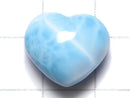 [Video][One of a kind] High Quality Larimar Pectolite AAA Heart [Half Drilled Hole] 1pc NO.70