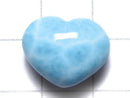 [Video][One of a kind] High Quality Larimar Pectolite AAA Heart [Half Drilled Hole] 1pc NO.72