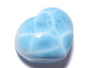 [Video][One of a kind] High Quality Larimar Pectolite AAA Heart [Half Drilled Hole] 1pc NO.73