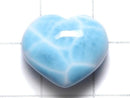 [Video][One of a kind] High Quality Larimar Pectolite AAA Heart [Half Drilled Hole] 1pc NO.73