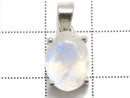 [Video][One of a kind] High Quality Rainbow Moonstone AAA Faceted Pendant Silver925 NO.74