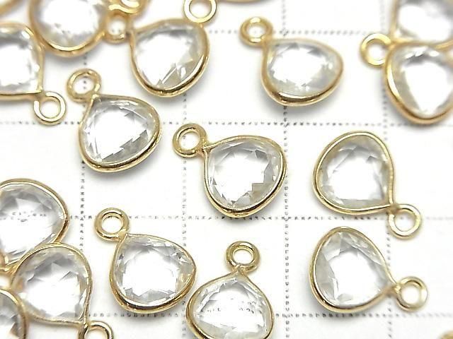 [Video] High Quality Crystal AAA Bezel Setting Chestnut 9x9mm Rose Cut 18KGP 2pcs